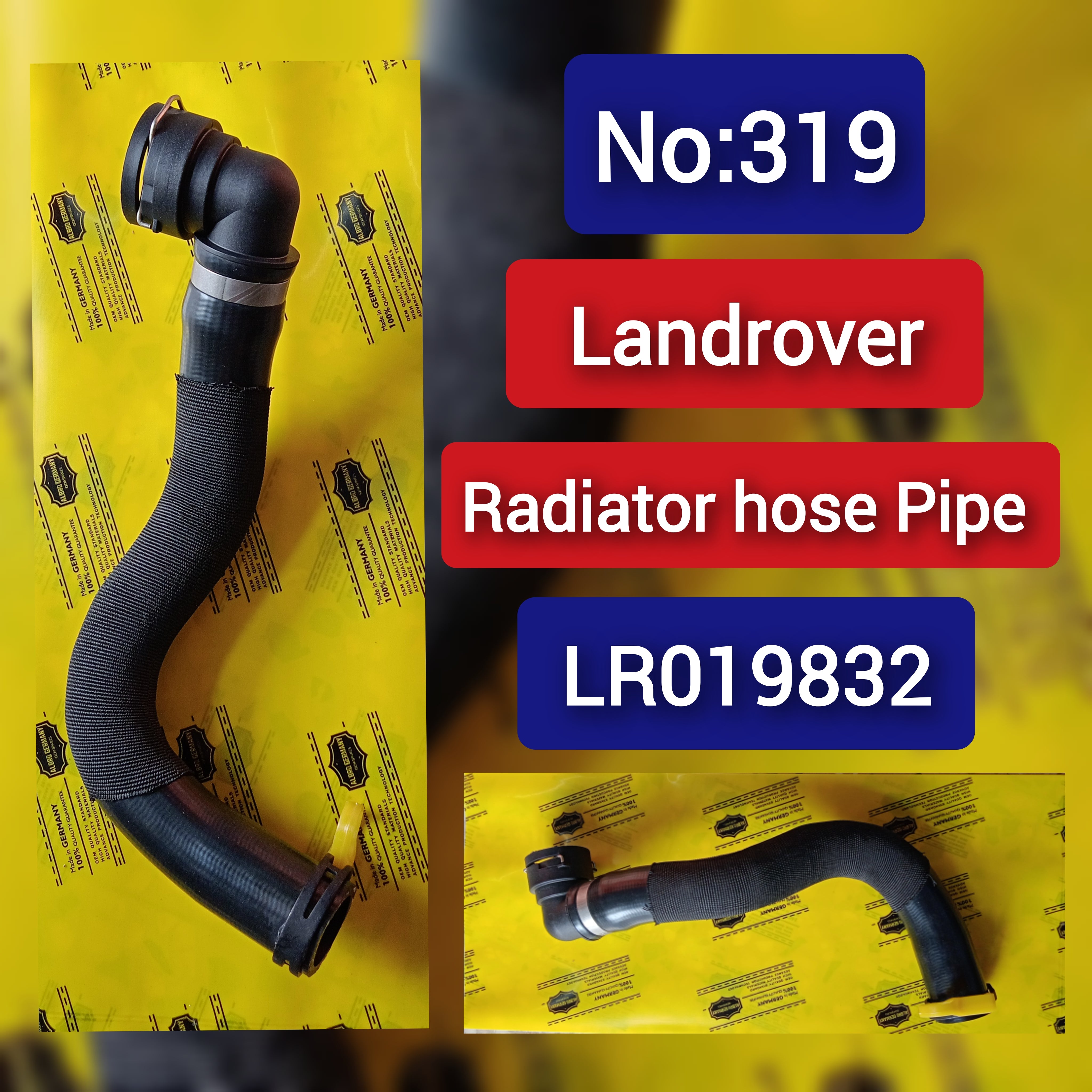 Radiator Hose Pipe LR019832 For Land Rover Discovery LR4 Range Rover Sport Tag-H-319