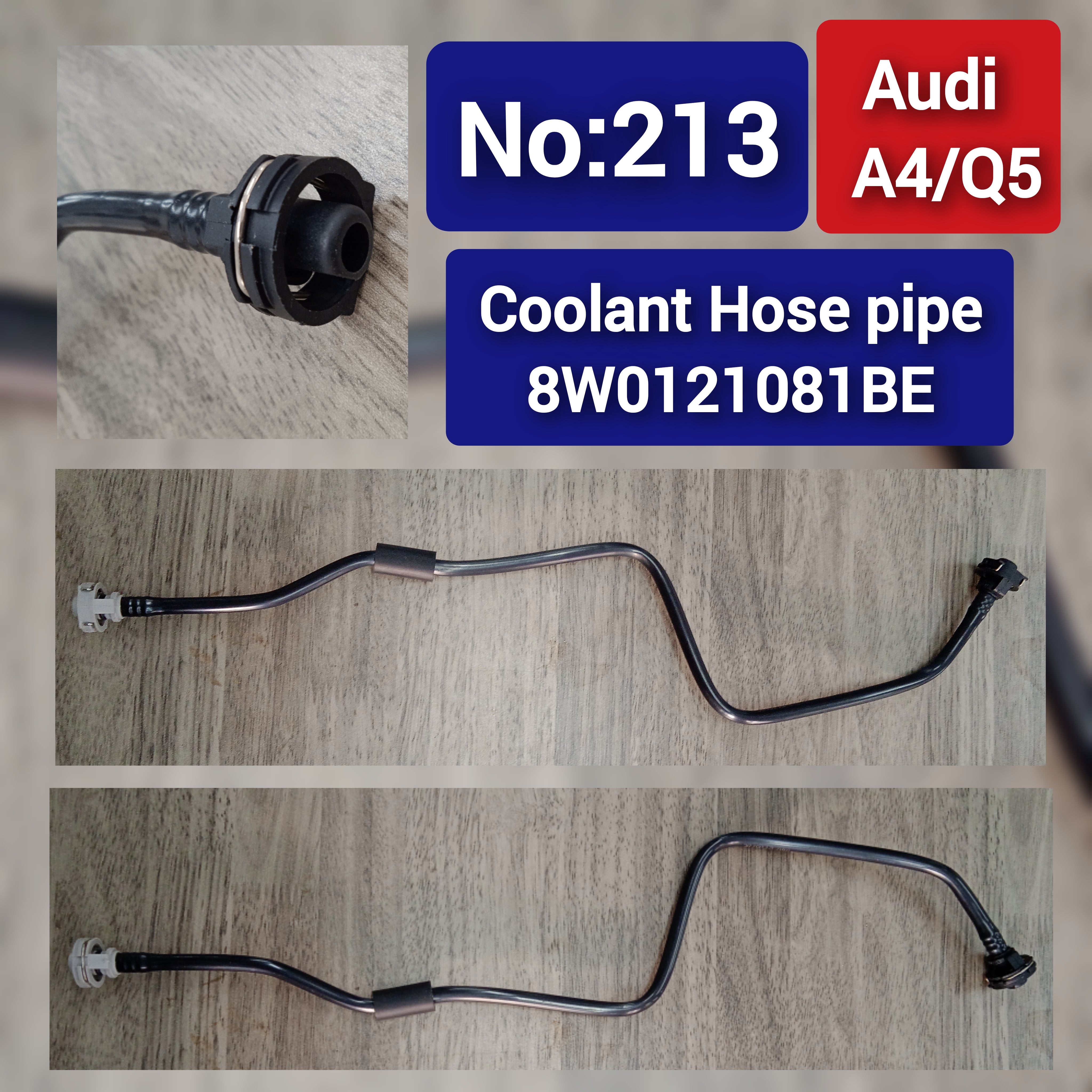 Coolant Hose Pipe 8W0121081BE For AUDI A4 AVANT B9 Q5 Tag-H-213