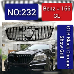 Benz = 166 GL GTR Black Chrome Show Grill Tag 232