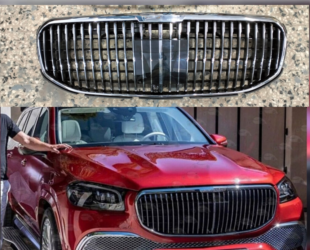 Maybach Chrome Show Grill Compatible With  Mercedes  Benz GLS-Class W167  (2019-2023) Tag 92