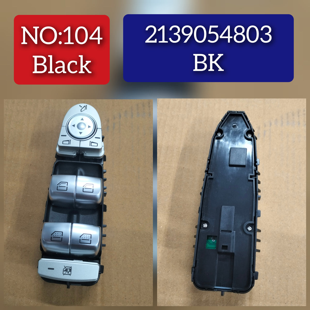 Black Window Switch 2139054803 2229052004 -BK For Mercedes-Benz E-CLASSS W213  Tag-SW-104