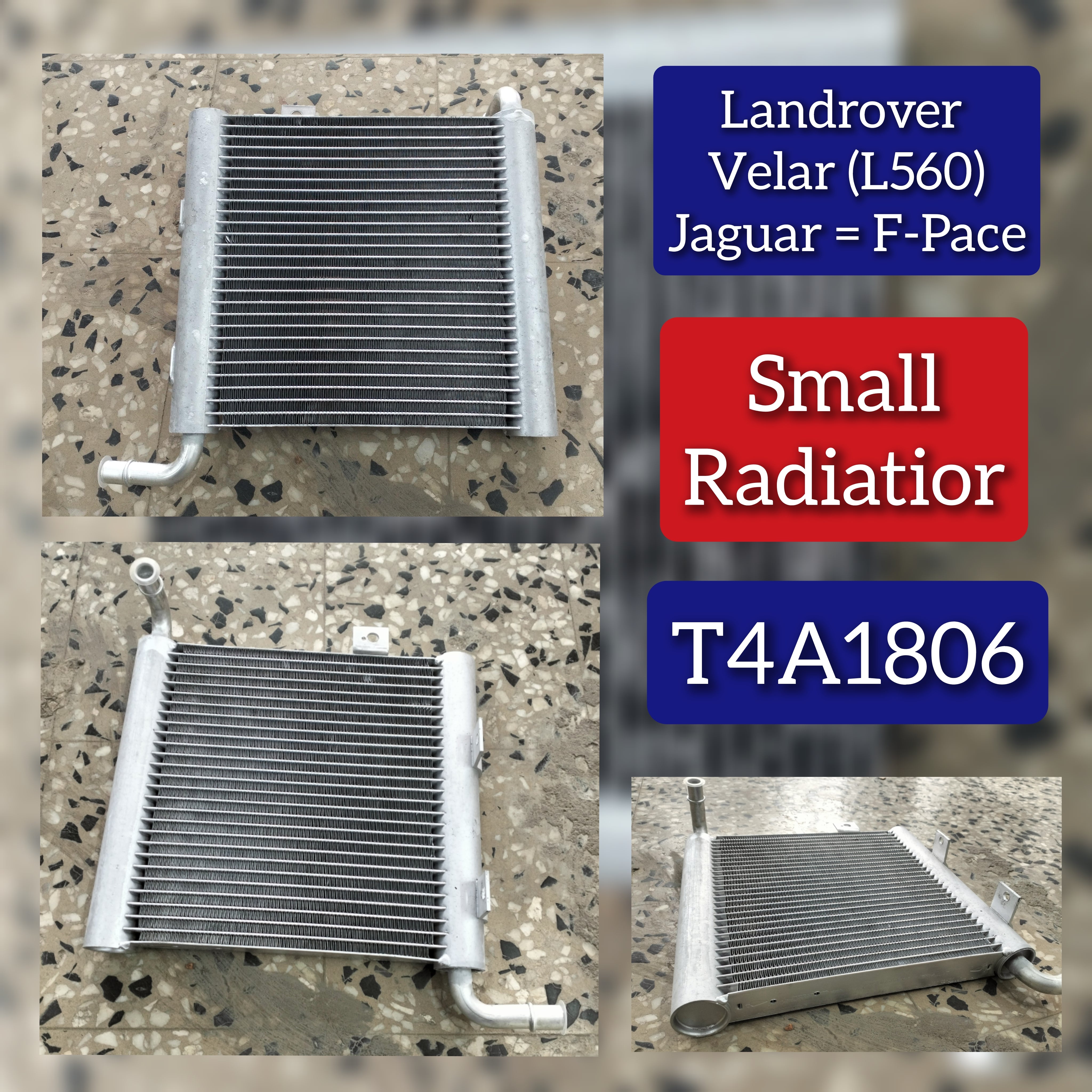 Radiator T4A1806 LR092120 Compatible with JAGUAR F-PACE (X761) & LAND ROVER RANGE ROVER VELAR (L560)