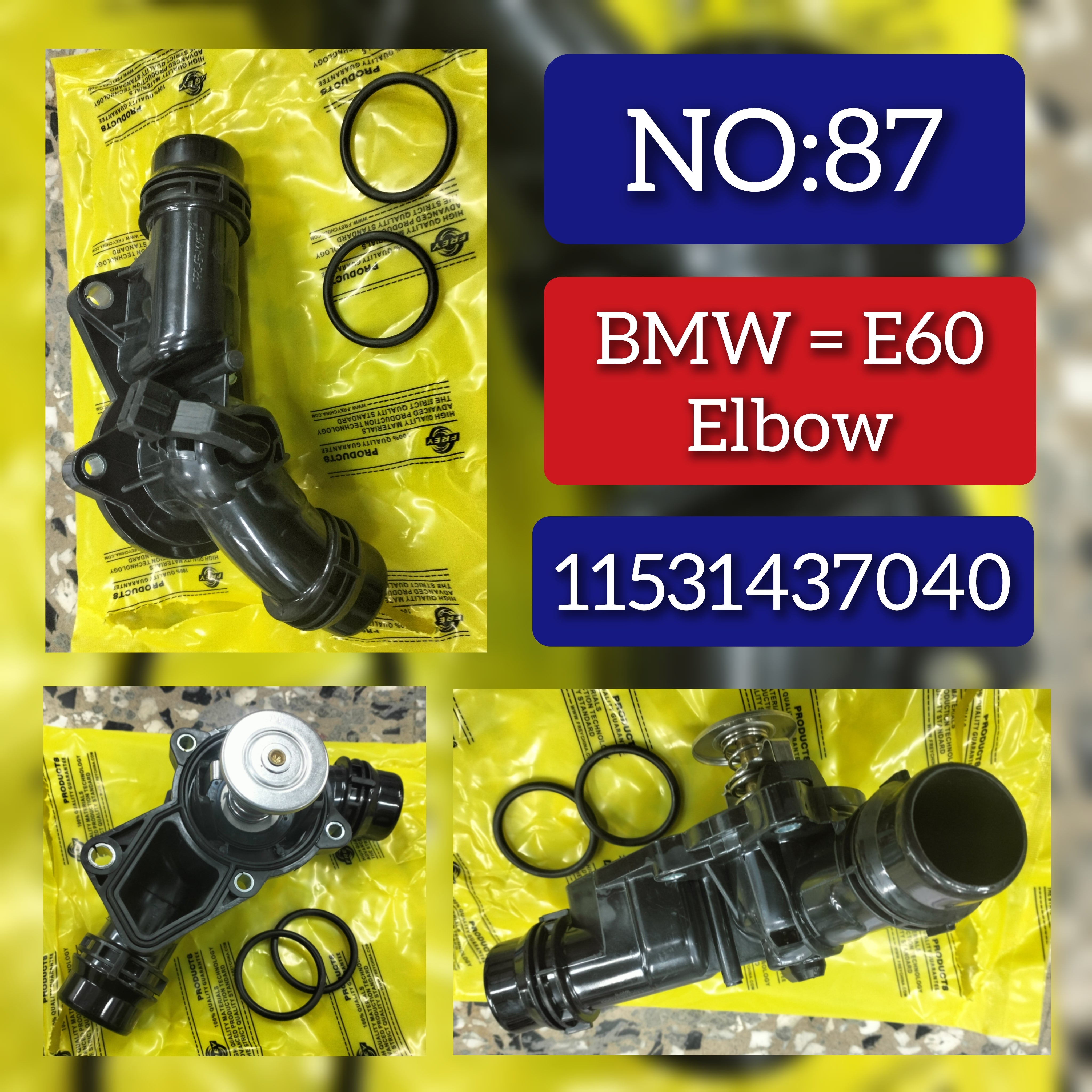 Thermostat Housing Assembly 11531437040 11531436823 11530139877 For BMW  5 Series E60 Tag-E-87