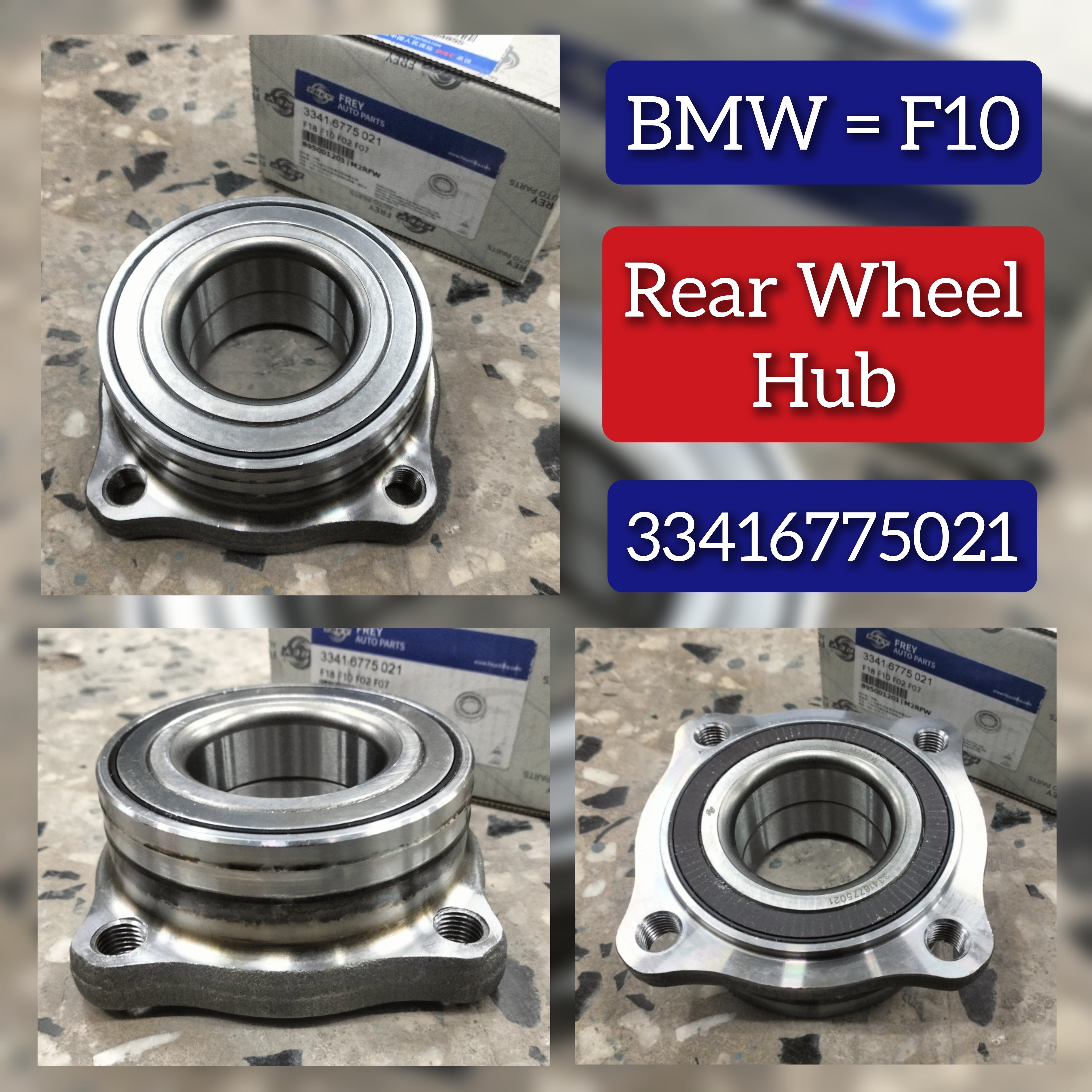 Rear Wheel Hub 33416775021 Compatible With BMW 5 Series F10 & 6 Series  Convertible F12 & 7 Series F01, F02, F03, F04