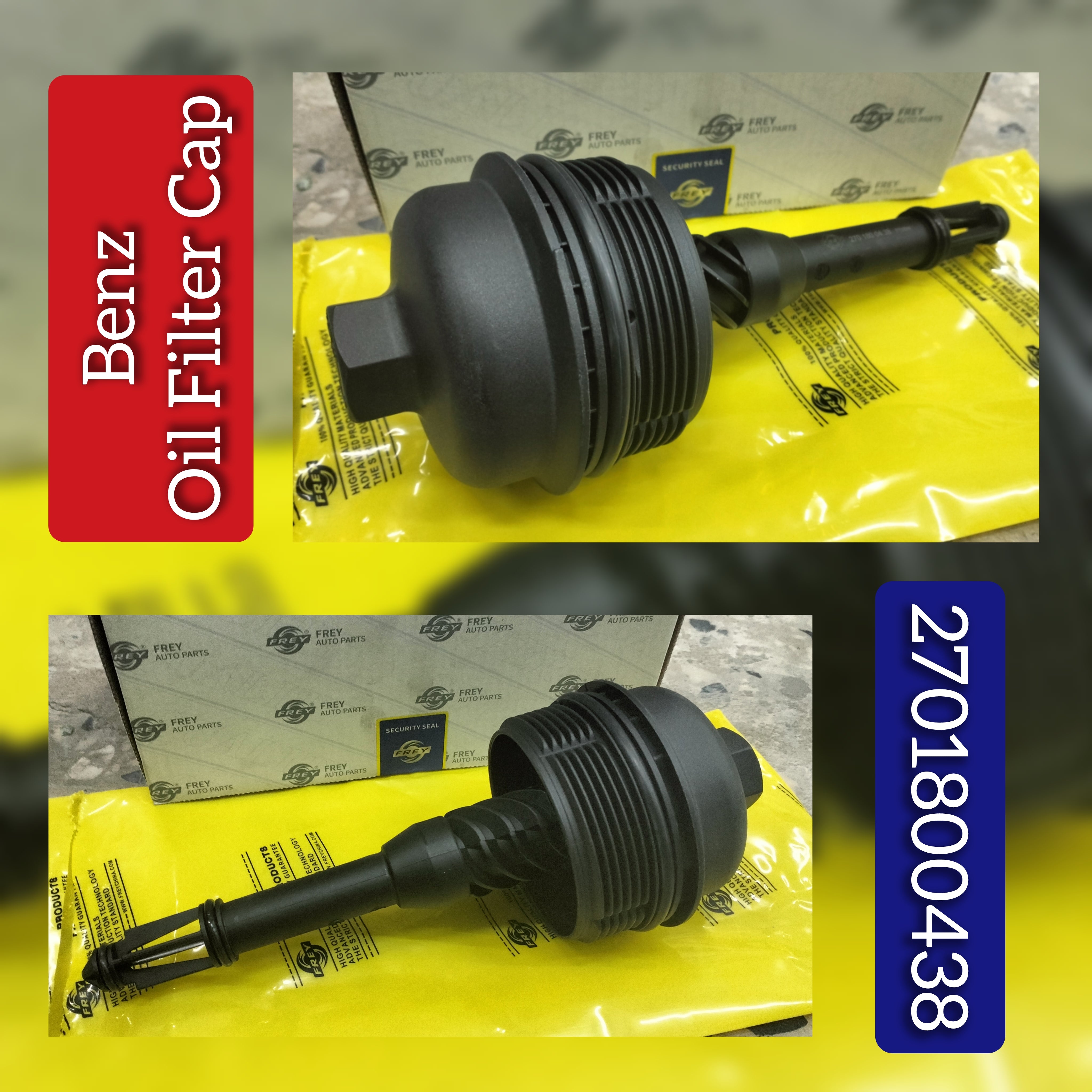 Oil Filter Housing Cap 2701800438 A2701800438 2701800400 A2701800400 Compatible With MERCEDES-BENZ A-CLASS (W176) & A-CLASS Saloon (V177) & B-CLASS Sports Tourer (W246, W242) & C-CLASS (W205) & E-CLASS (W213) &  GLA-CLASS (X156)