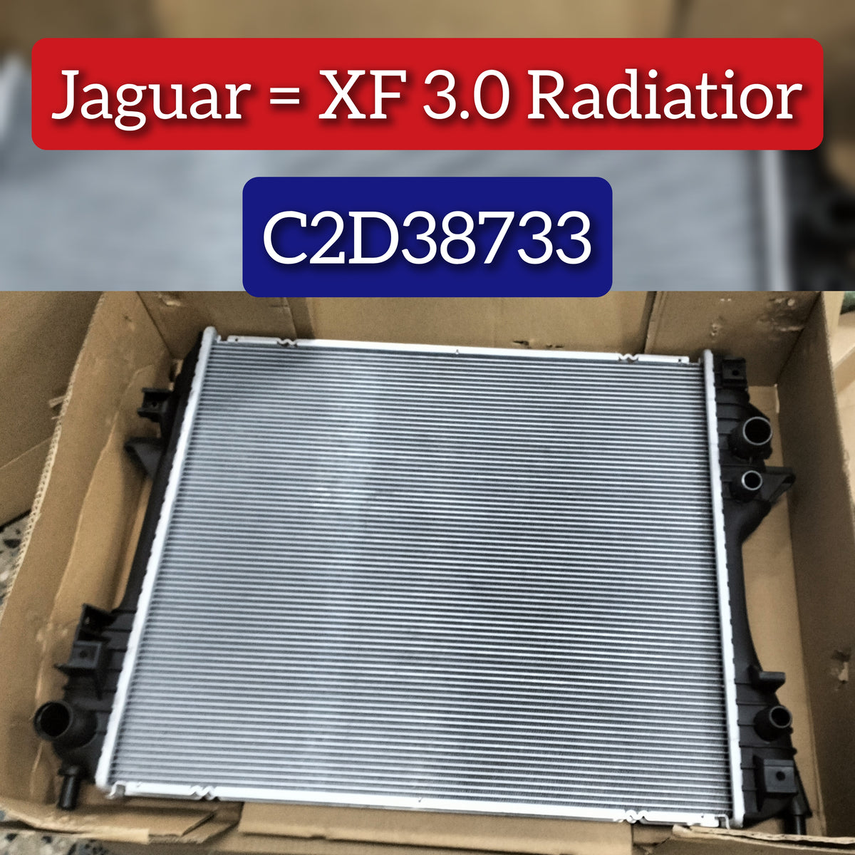 Radiator C2D26048 C2D38733 C2Z10787 Compatible with JAGUAR XF I (X250) & XJ (X351)