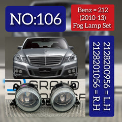 Fog Lamp Fog Light Compatible With MERCEDES-BENZ E-CLASS W212 2010-2013 Fog Lamp Fog Light Left 2128200956 & Right 2128201056 Tag-FO-106