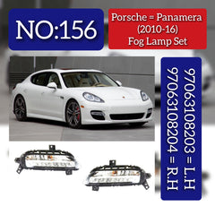 Fog Light Fog Lamp Compatible With Porsche PANAMERA 2010-2016 Fog Lamp Left 97063108203 & Right 97063108204 Tag-FO-156