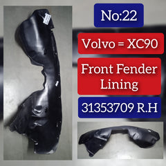 Front Right Fender Liner 31353709 Compatible With VOLVO XC90 Tag-FEV-22