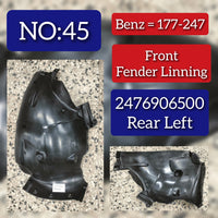 Front Right Fender Liner 2476906500 A2476906500 Compatible With MERCEDES-BENZ A-CLASS W177 &  B-CLASS W247 Tag-FEM-45