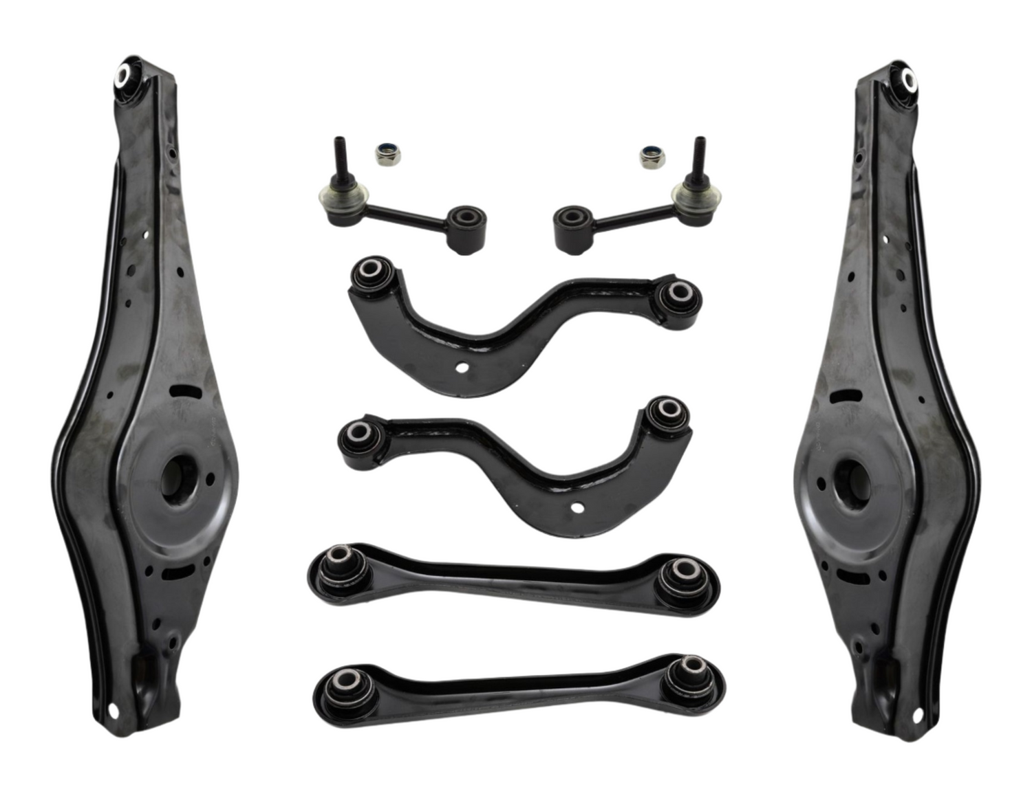 Rear Lower Control Arm (Set Of 8) 1K0505465C 1K0505323N 1K0501530B 1K0501529F 1K0505311H Compatible with AUDI A3 Limousine (8VS, 8VM) | A3 / S3 & Q3 (8UB, 8UG) & TT (8J3)