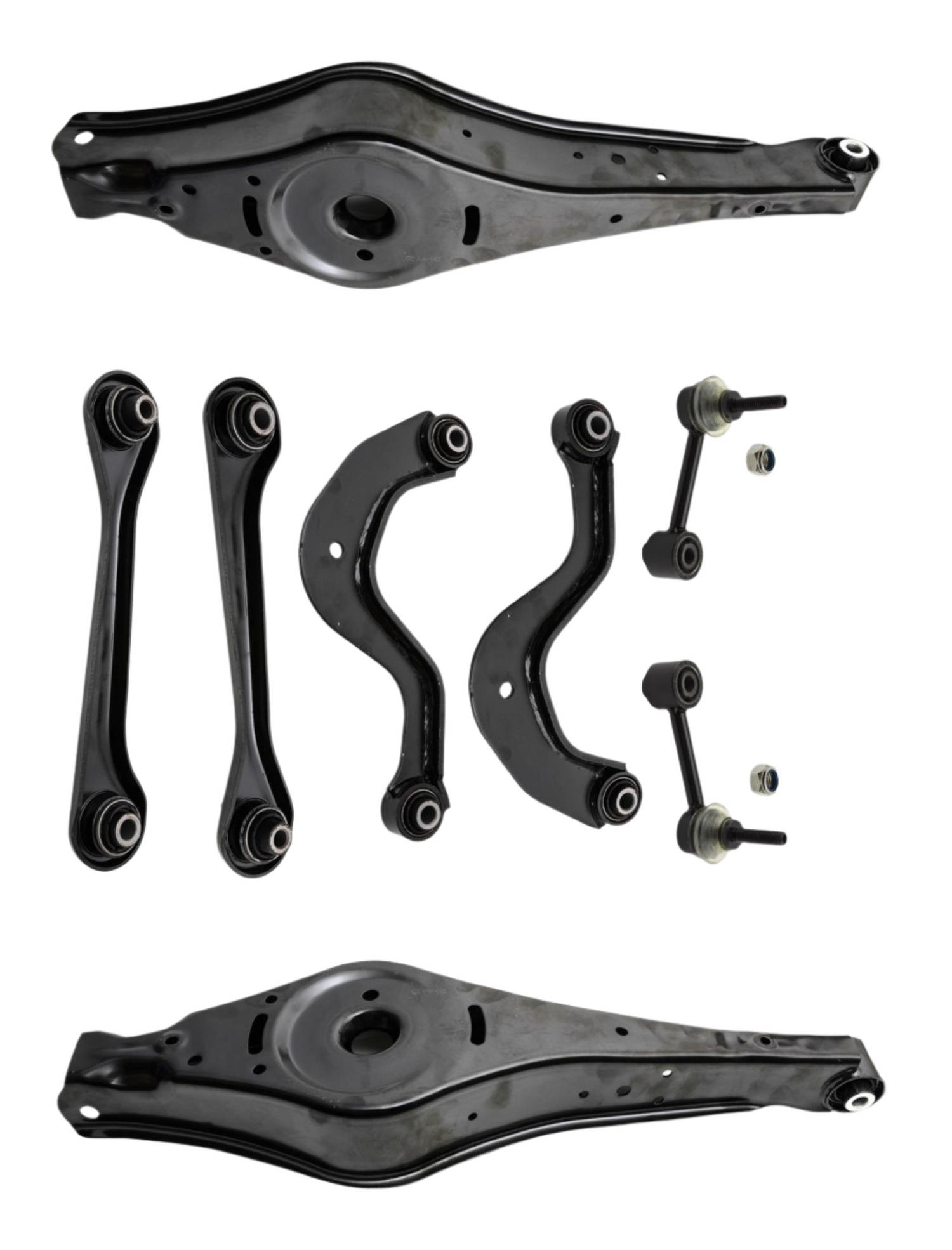 Rear Lower Control Arm (Set Of 8) 1K0505465C 1K0505323N 1K0501530B 1K0501529F 1K0505311H Compatible with AUDI A3 Limousine (8VS, 8VM) | A3 / S3 & Q3 (8UB, 8UG) & TT (8J3)