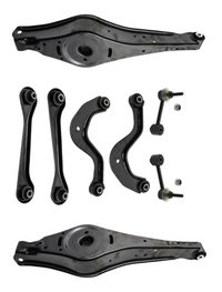 Rear Lower Control Arm (Set Of 8) 1K0505465C 1K0505323N 1K0501530B 1K0501529F 1K0505311H Compatible with AUDI A3 Limousine (8VS, 8VM) | A3 / S3 & Q3 (8UB, 8UG) & TT (8J3)