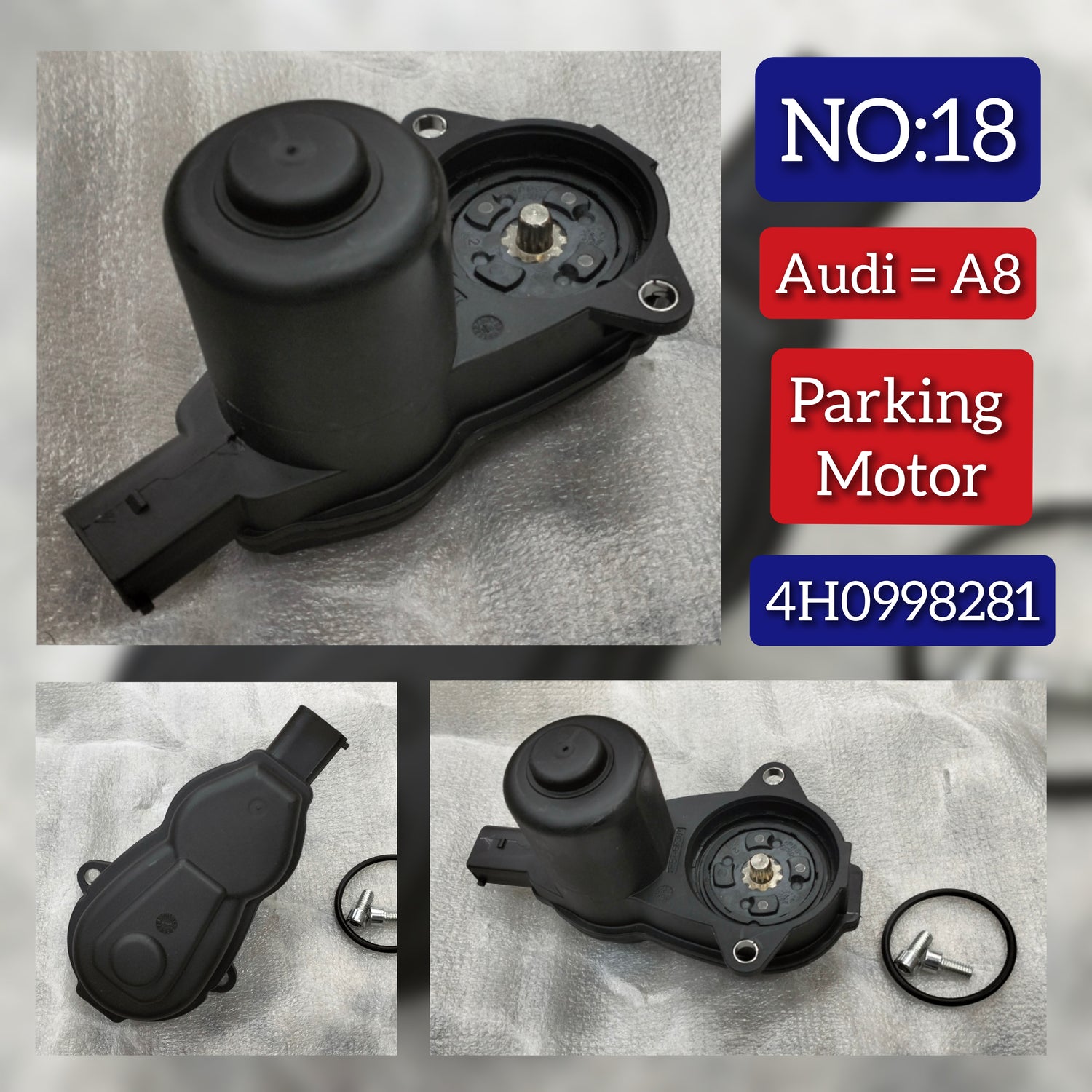 Rear Electric Parking Brake Caliper Motor 4H0998281 LR027141 Compatible With AUDI A6 A7 A8 Tag-PM-18