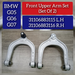 Front Upper Control Arm (Set Of 2) Left 31106883115 & Right 31106883116 Compatible with BMW X5 (G05, F95) & X5 Van (G05) & X6 (G06, F96) & X7 (G07)