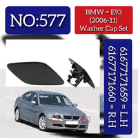 Washer Cap Set  L.H 61677171659  R.H 61677171660 Compatible With BMW E93 (2006-11) Tag 577