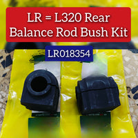 Rear Stabilizer Sway Bar Bushing Kit LR018354 87LR12122 Compatible With LAND ROVER RANGE ROVER SPORT I (L320) & RANGE ROVER SPORT II (L494)