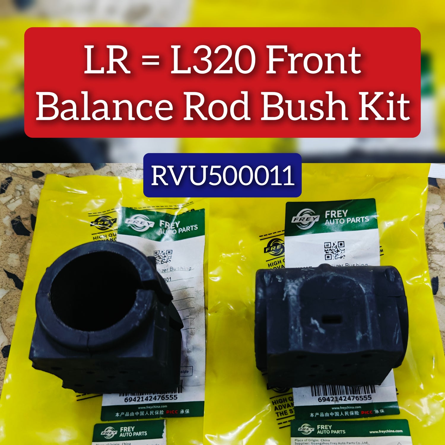 Front Stabilizer Sway Bar Bushing Kit RVU500011 RVU500010 Compatible With LAND ROVER RANGE ROVER SPORT I (L320) &  RANGE ROVER SPORT II (L494)