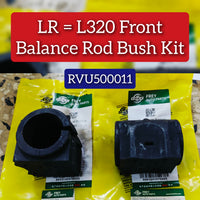 Front Stabilizer Sway Bar Bushing Kit RVU500011 RVU500010 Compatible With LAND ROVER RANGE ROVER SPORT I (L320) &  RANGE ROVER SPORT II (L494)