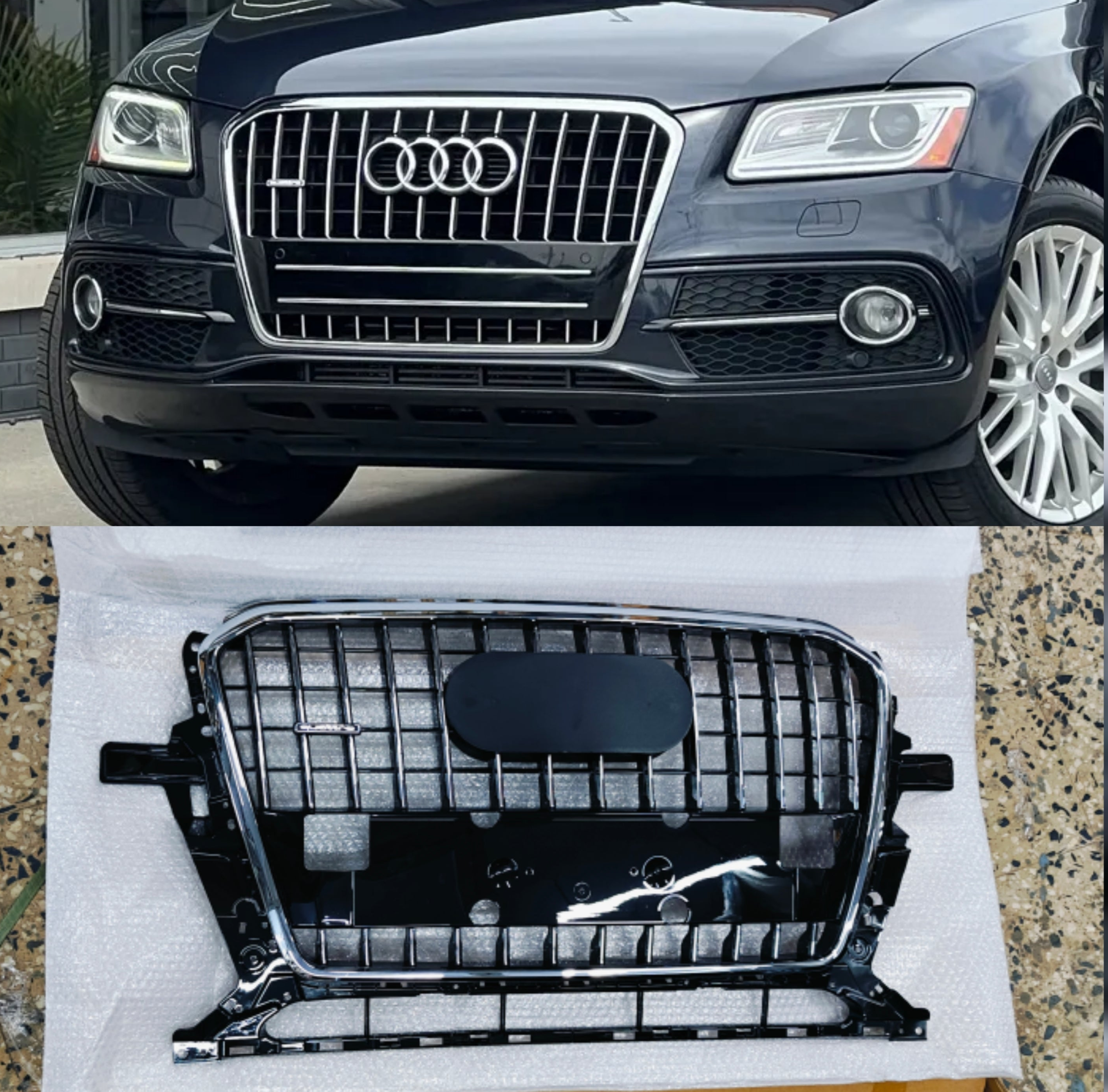 Show Grill Compatible With Audi Q5 (2013) Original 8R0853651ST94