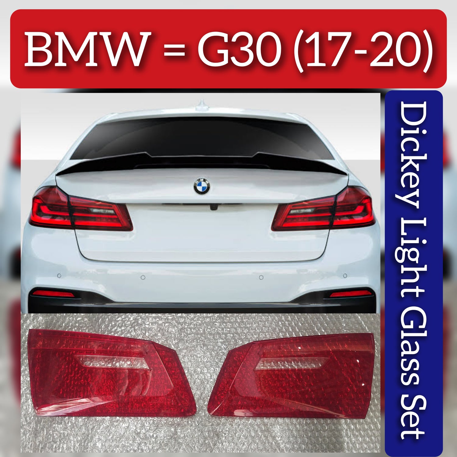Dickey Light Glass Compatible With BMW 5 Series G30 (2017-2020)