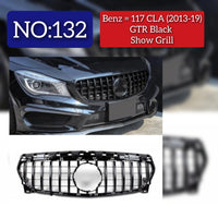 GTR Black Chrome Show Grill Compatible With Mercedes Benz E-CLASS  W212 T-2 (2013-2019) Tag 132