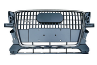 RSQ5 Black And Chrome Honeycomb Show Grill 8R0853651A Compatible With Audi = Q5 (2009-12) Tag No.145