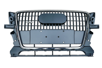 RSQ5 Black And Chrome Honeycomb Show Grill 8R0853651A Compatible With Audi = Q5 (2009-12) Tag No.145