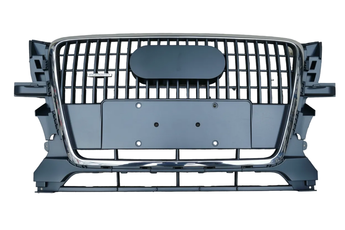 RSQ5 Black And Chrome Honeycomb Show Grill 8R0853651A Compatible With Audi = Q5 (2009-12) Tag No.145