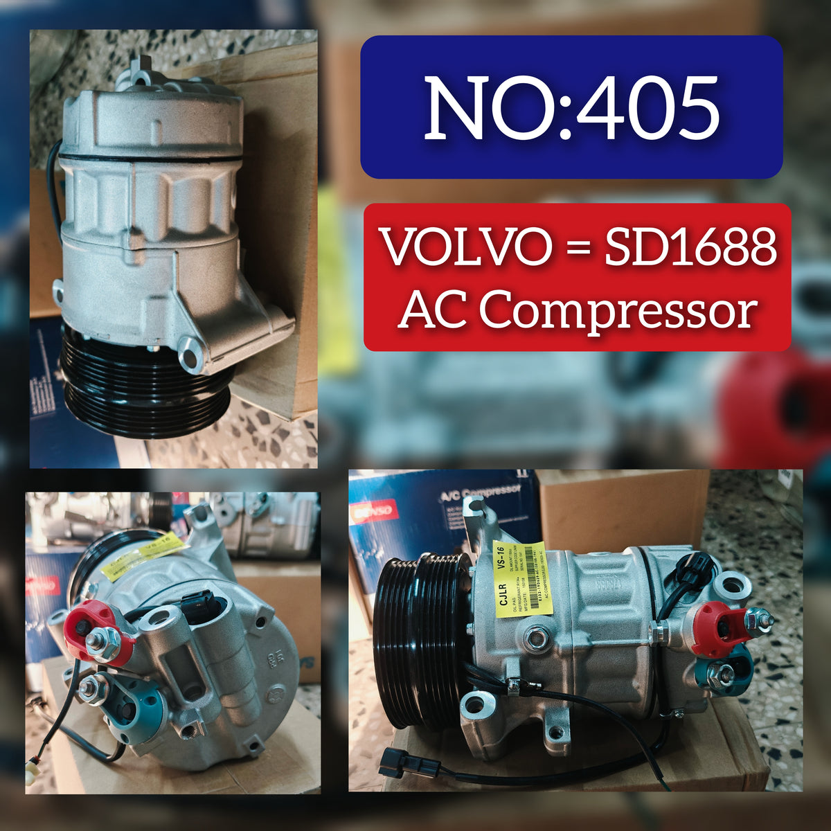 AC Compressor SD1688 Compatible With VOLVO