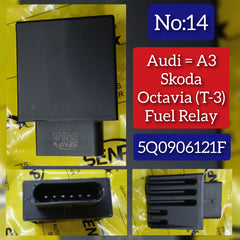 Fuel Pump Control Module 5Q0906121F 3Q0906121A 3Q0906121B 3Q0906121C 3Q0906121D Compatible with AUDI A3 & SKODA OCTAVIA III (5E3, NL3, NR3) Tag NO:14