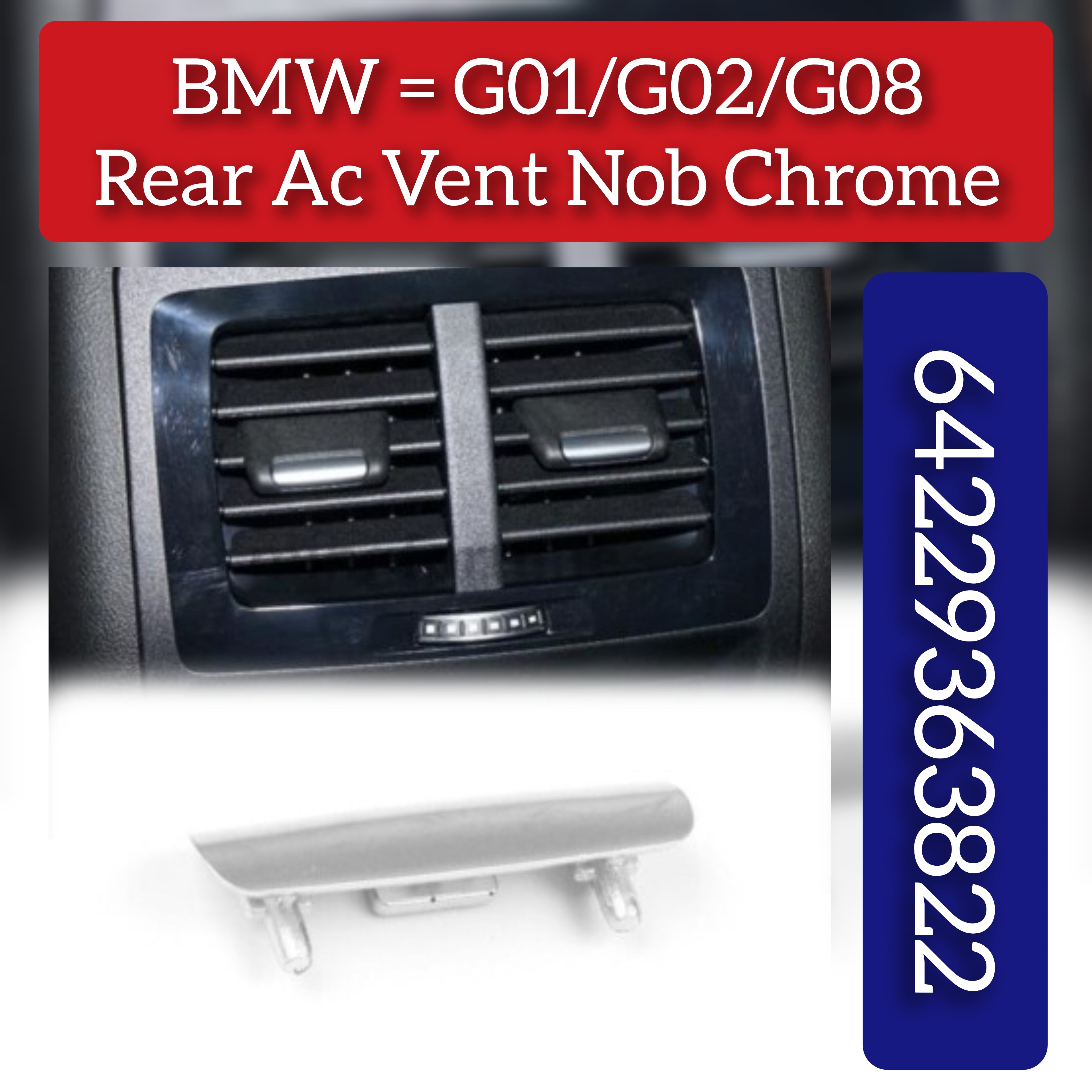 Rear ac vent grille tab clip 64229363822 Compatible with  BMW For X5 X6 G01 G02 G08 F97 F98