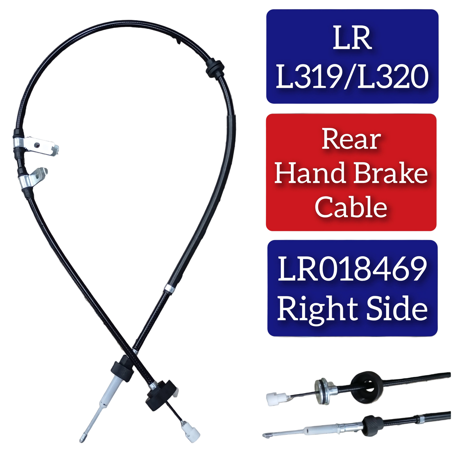Hand Brake Cable Right LR018469 Left LR018470 Compatible With LAND ROVER DISCOVERY IV (L319) | LR4 RANGE ROVER SPORT I (L320)  (2004-09)