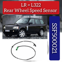 ABS Wheel Speed Sensor SSB500062 SSF500021 Compatible With  LAND ROVER & RANGE ROVER III (L322)