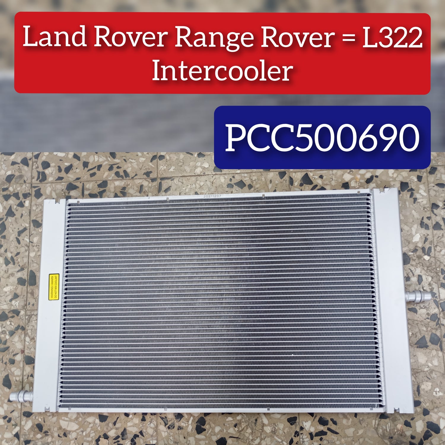 Intercooler LR012759 PCC500690 Compatible With LAND ROVER RANGE ROVER III (L322)