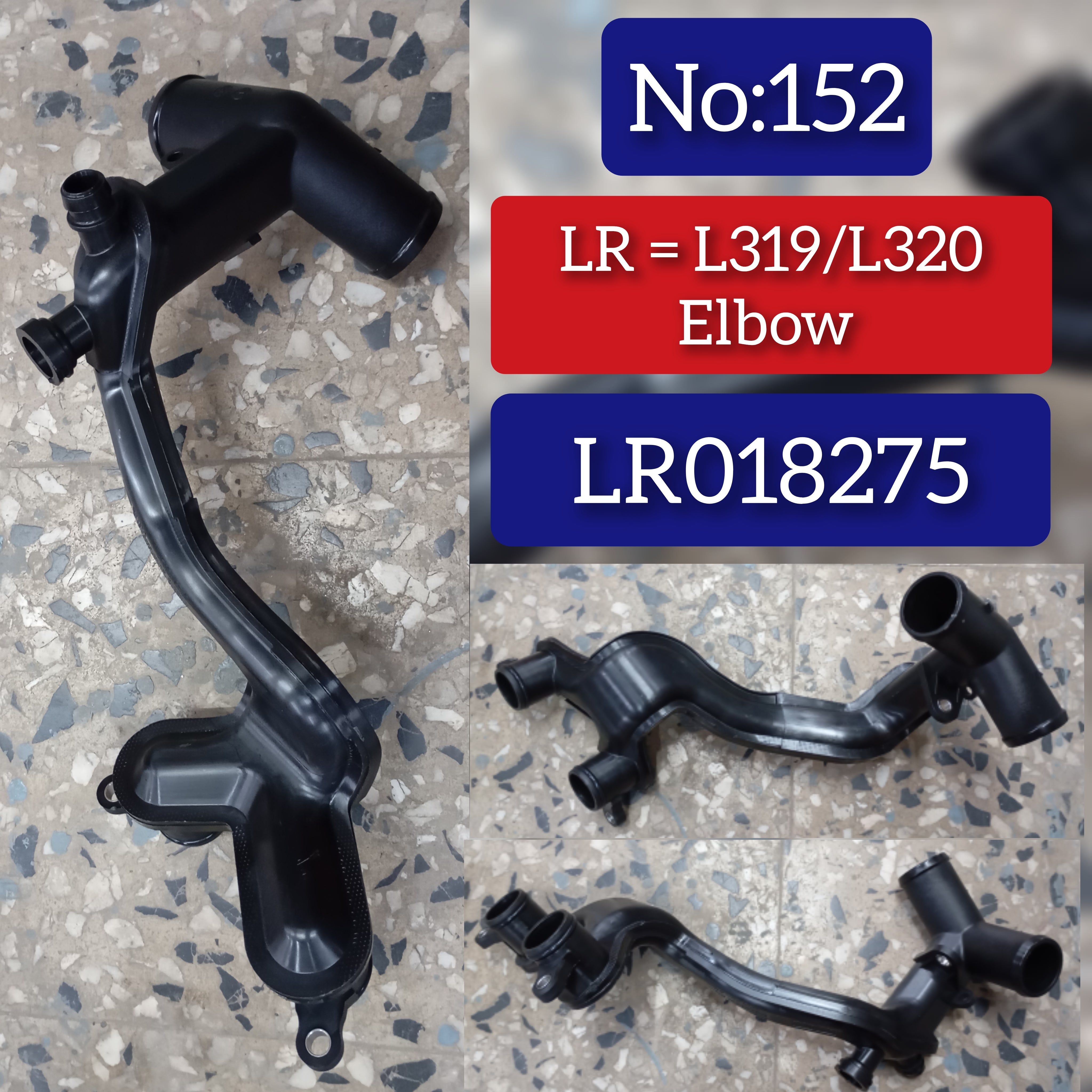 Thermostat Tube LR018275 Compatible With RANGE ROVER III (L322) RANGE ROVER IV (L405) RANGE ROVER SPORT I (L320) RANGE ROVER SPORT II (L494) Tag No.152