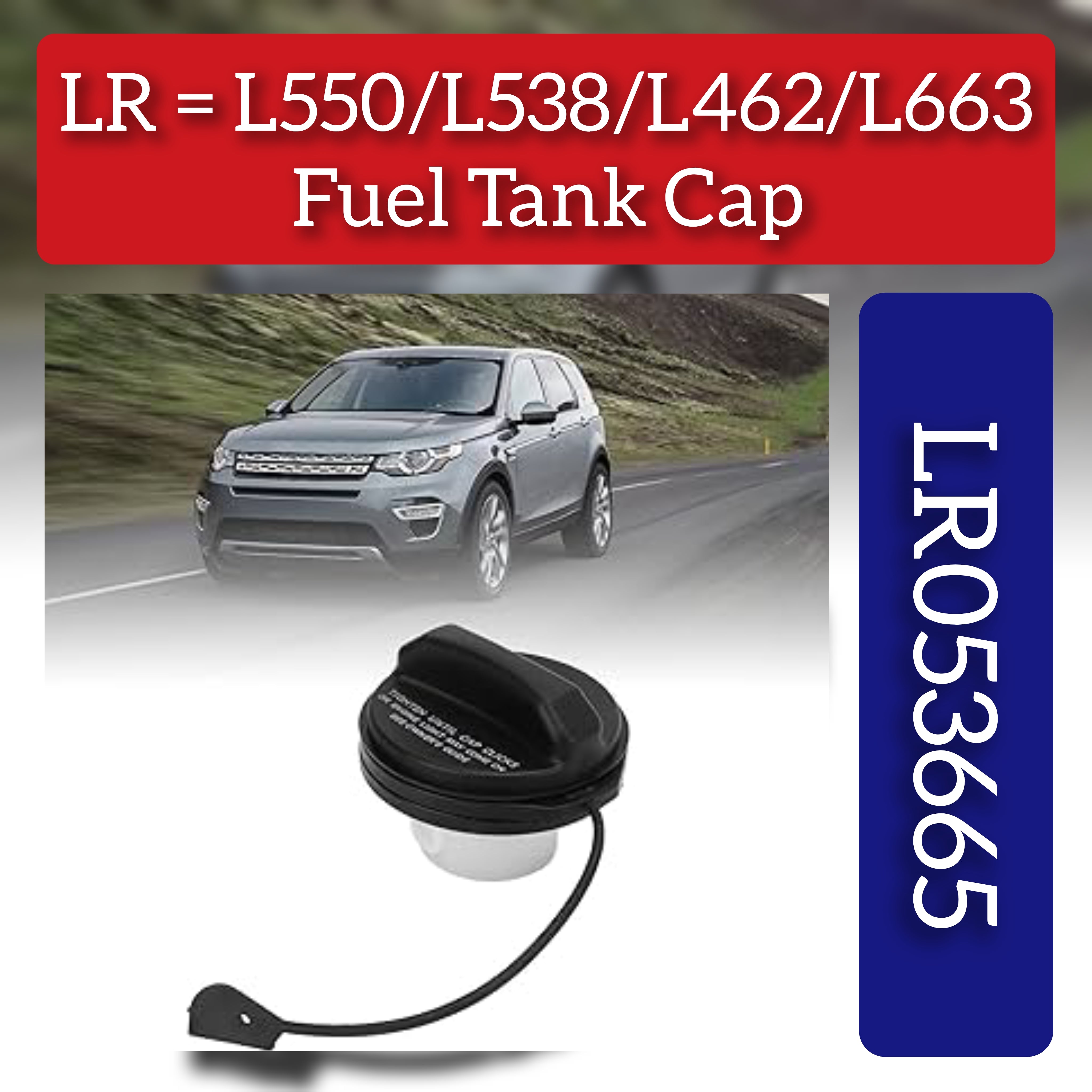 Fuel Tank Filter Cap LR053665 Compatible With LAND ROVER DEFENDER Station Wagon (L663) DISCOVERY SPORT (L550) DISCOVERY V (L462) RANGE ROVER EVOQUE (L538)