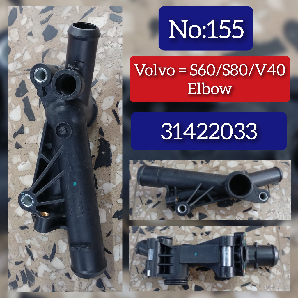 Thermostat Housing 31422033 1831795 BM5G8K556EA BM5G8K556FA  Compatible With VOLVO S60 - S80 Volvo V40 Hatchback (525) Tag No.155