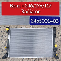 Radiator 2465001403 Compatible With Mercedes Benz  A CLASS W176