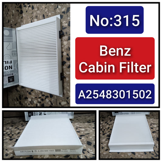 Cabin Filter E2915lc & 2548301502 &  Compatible With MERCEDES-BENZ C-CLASS (W206) C-CLASS T-MODEL (S206) Tag.315