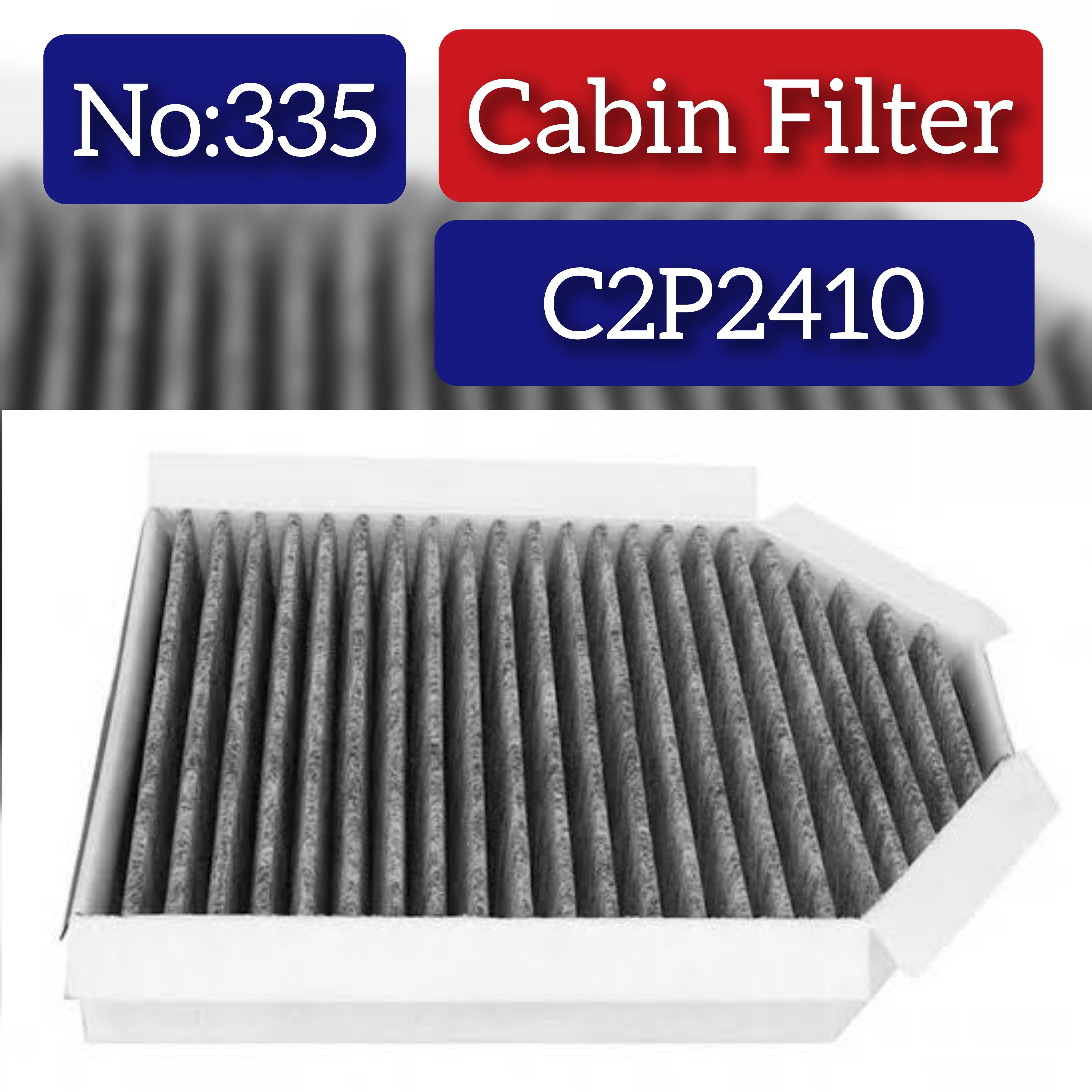 Cabin Filter C2P2410 & LAK364 Compatible With JAGUAR F-TYPE Convertible (X152), F-TYPE Coupe (X152) Tag.335
