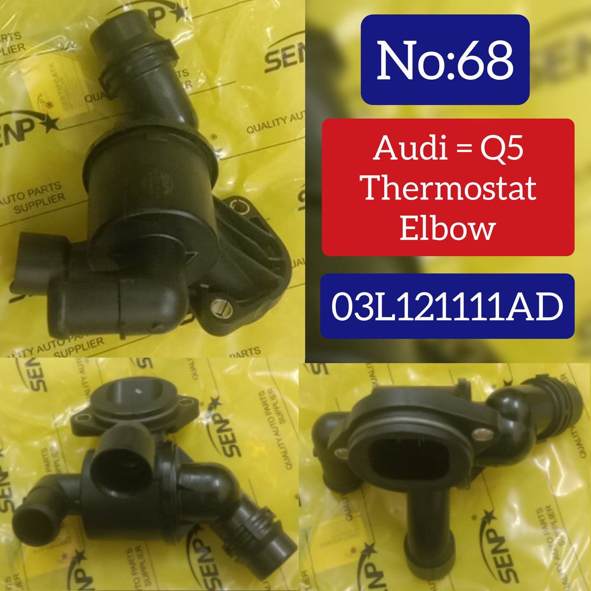 Thermostat 03L121111AD Compatible With Audi (Q5) Tag No.68