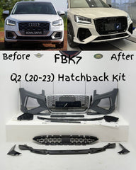 Front Bumper Kit Compatible With Audi Q2 {2020-2023} Hatchback Kit FBK.7