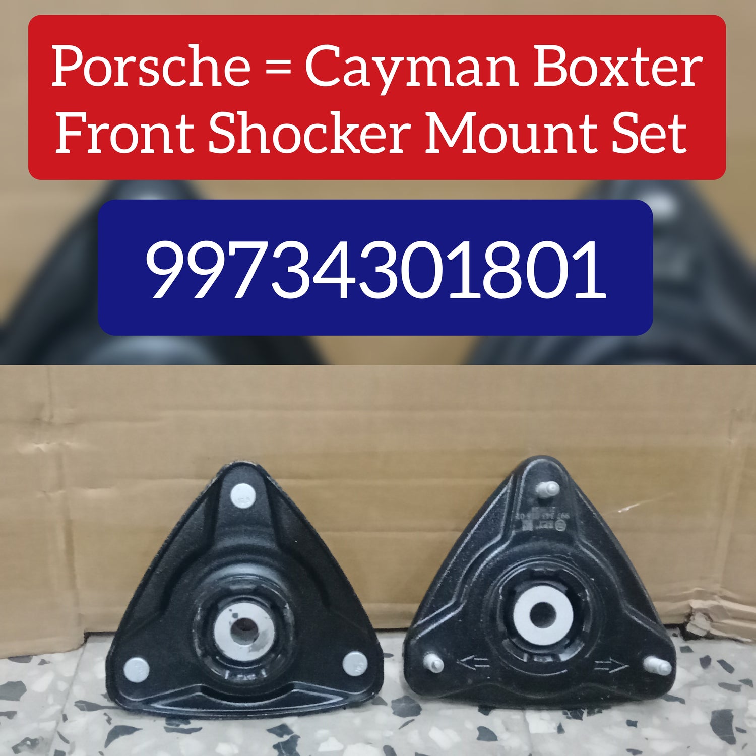 Front Suspension Support Strut Mount 99734301801 Compatible With PORSCHE 911 (997) & BOXSTER (987) & CAYMAN (987)
