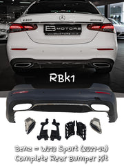 Rear Bumper Kit 2138854305 Compatible With Mercedes Benz E-Class W213 (2021-23) RBK1