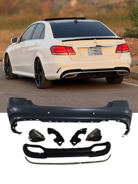 Rear Bumper Kit 2128853538 Compatible With Mercedes Benz E-Class W212 (2014-16) RBK4