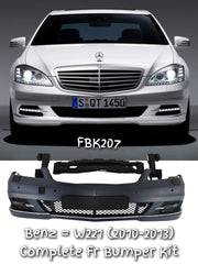 Front Bumper Kit 2218805940 Compatible With Mercedes Benz S-Class W221 (2010-13) FBK207