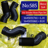 Air Intake Hose Pipe LEFT 1645051761 RIGHT 1645051861 Compatible With Mercedes Benz W164 Tag No.585