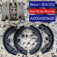 Rear Parking Brake Shoe Set A0054203620 0054203620 Compatible With MERCEDES-BENZ C-CLASS (W204) & CLS (C218) & E-CLASS (W212)