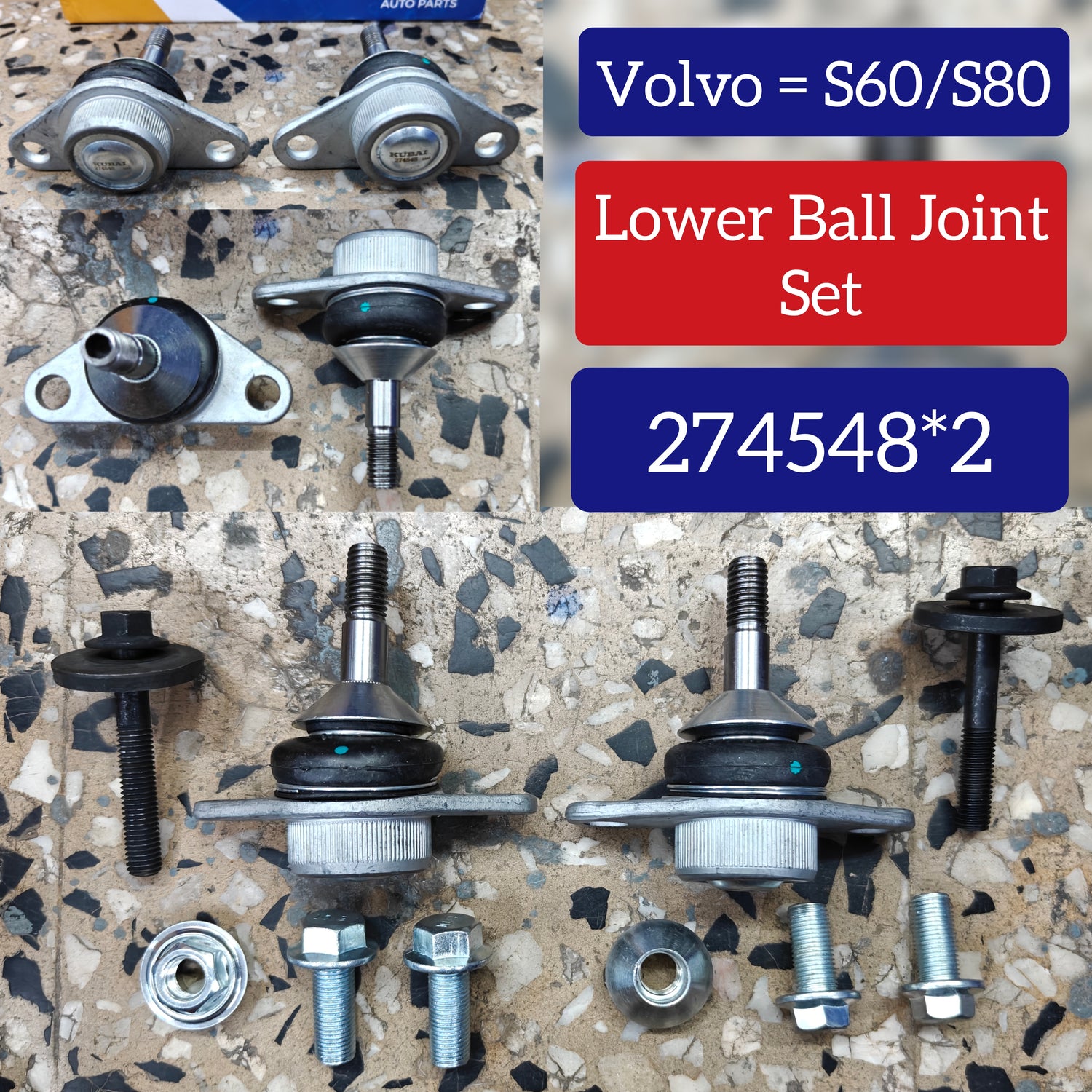 Lower Ball Joint 274548 274544 274524 Compatible With Volvo S60/S80
